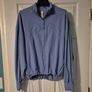 lululemon athletica Light Blue Bomber Jacket